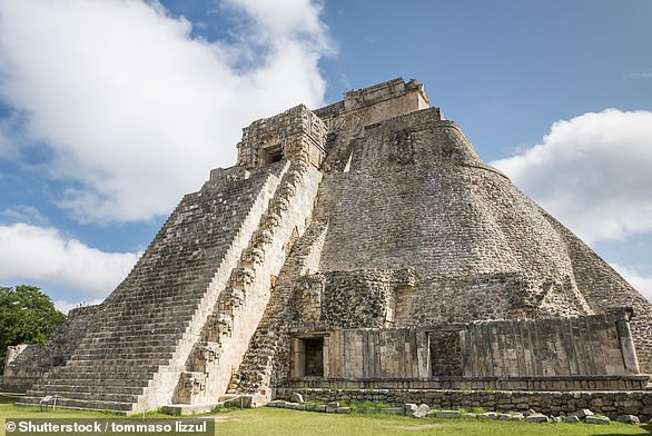 The ancient Maya city of Uxmal, pictured, which is located in Mexico