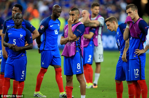 France's players were unable to cope with the weight of expectation after Ronaldo left the field