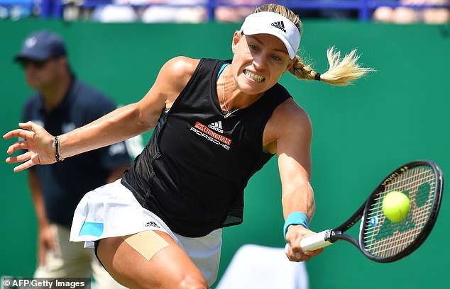 Last year's winner Angelique Kerber makes good use of her movement on grass