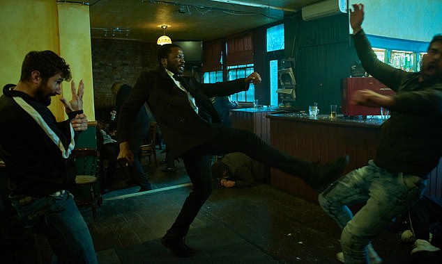 Dirisu’s physicality is one of his trademarks — but for Gangs Of London, a physique like Chris Hemsworth or Michael B. Jordan was not required because Elliot ‘isn’t a superhero’