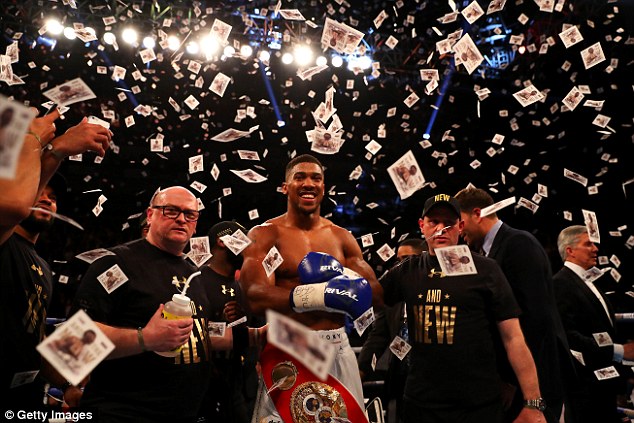 Joshua fought for relative peanuts when he took on Charles Martin for the world title at the O2