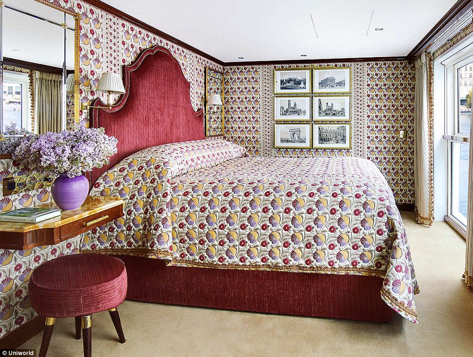 Fit for a king or queen: All rooms are decked out with made-to-order Savoir of England beds